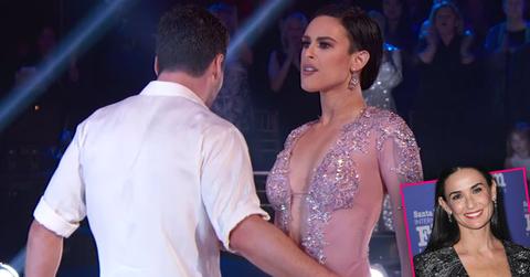 Demi Moore Supporting Rumer Willis