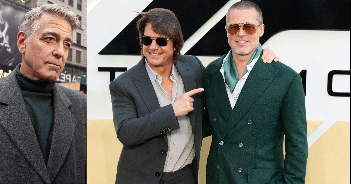 brad pitt boots george clooney after tom cruise feud ends