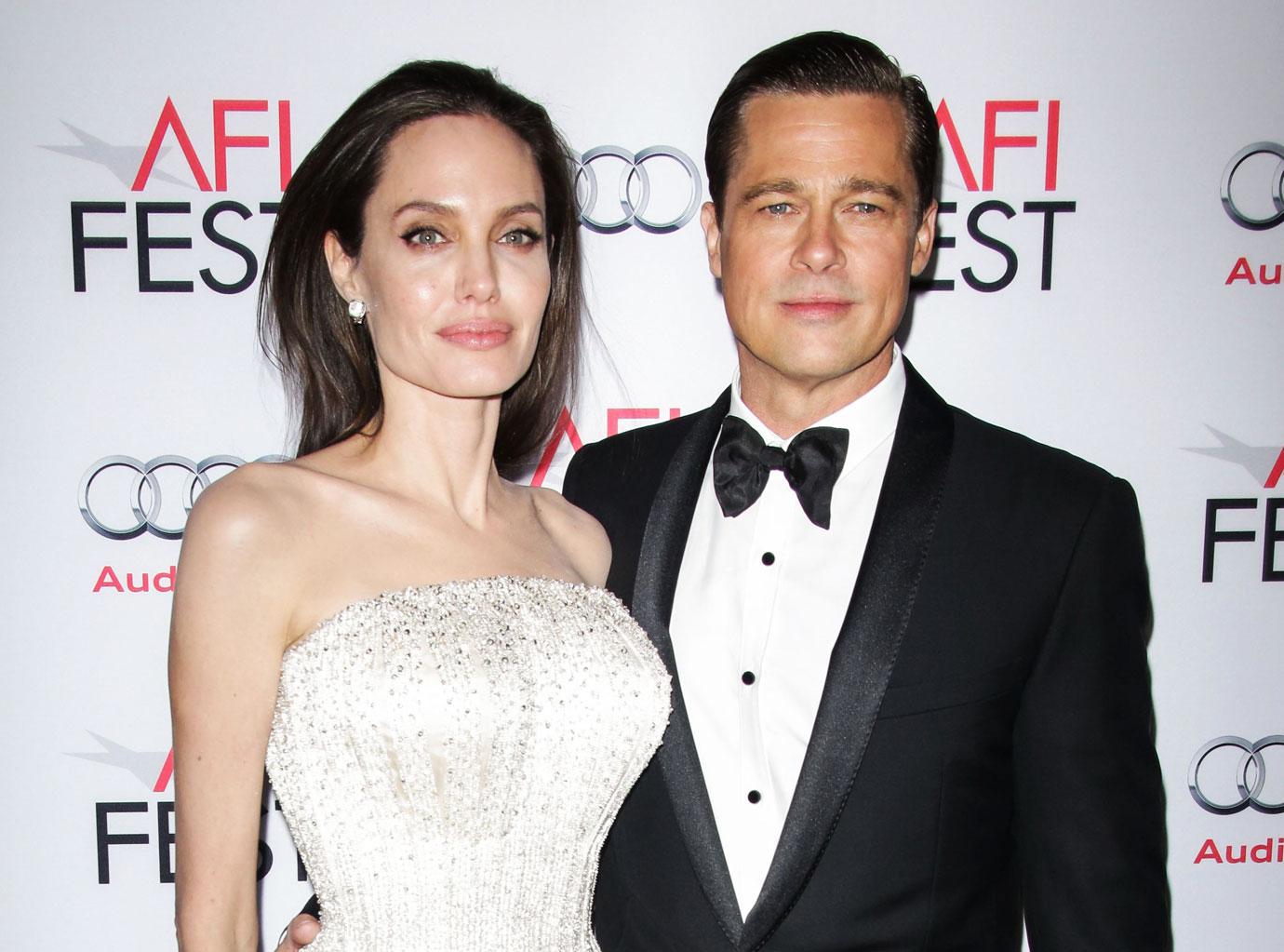 brad pitt mansion in danger under threat wildfire his ex angelina jolie runs around town her ex husband