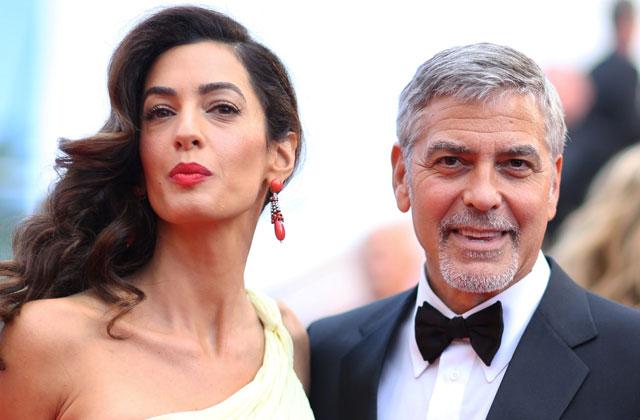 //George clooney amal clooney pregnant mom reveal twins gender pp