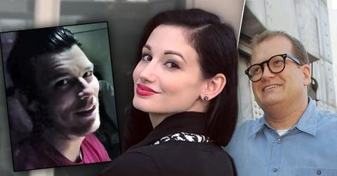 Drew Carey with Amie Harwick plus inset of accused killer Gareth Pursehouse