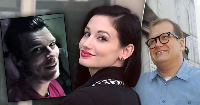 Drew Carey with Amie Harwick plus inset of accused killer Gareth Pursehouse