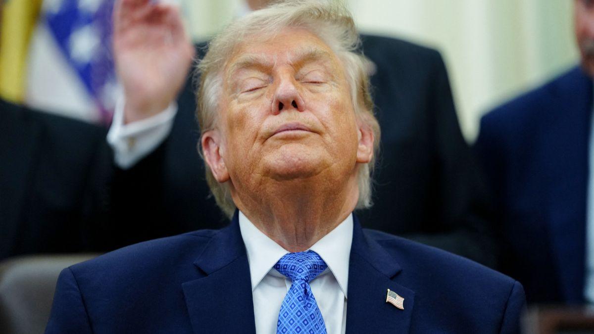 Trump has been accused of falling asleep in public.