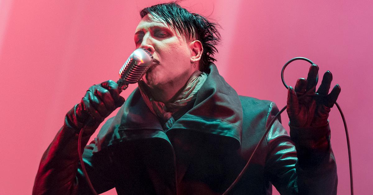 Marilyn Manson fined for blowing nose on concert camerawoman - BBC News