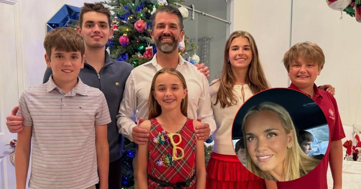 Composite photo of Donald Trump Jr. with his kids and Vanessa Trump