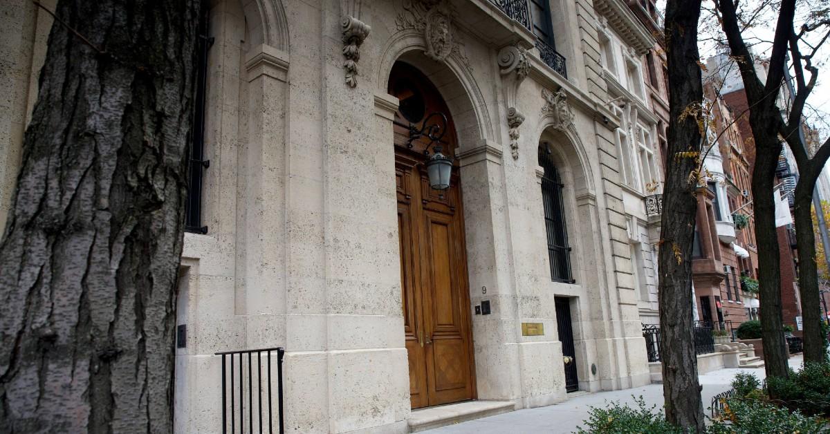 Photo of Jeffrey Epstein's Manhattan townhouse