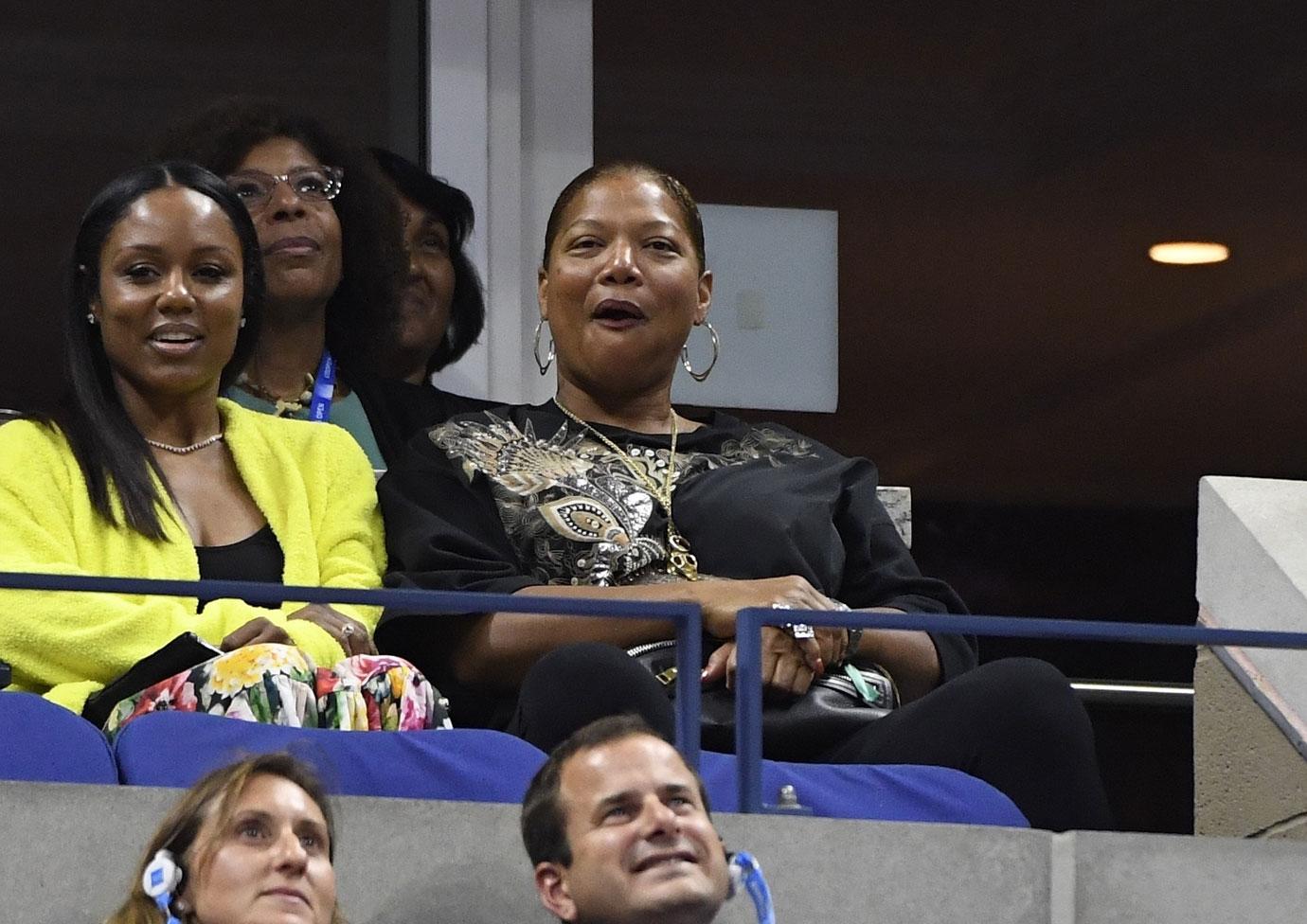 Queen Latifah & Girlfriend Eboni Nichols Watch US Open