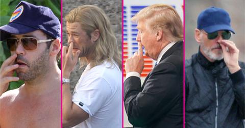 Pierce Brosnan Celebrities Picking Nose