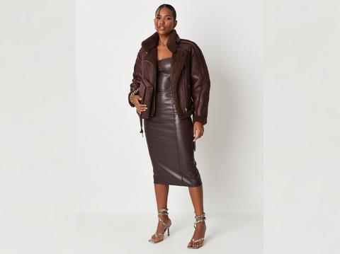 missguided kim kardashian fall fendi skims collaboration leather dress shop