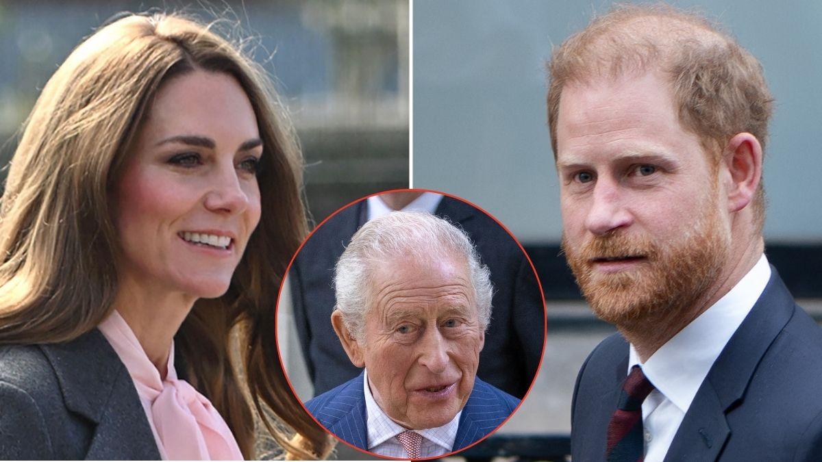 picture of Kate Middleton, king charles and prince harry