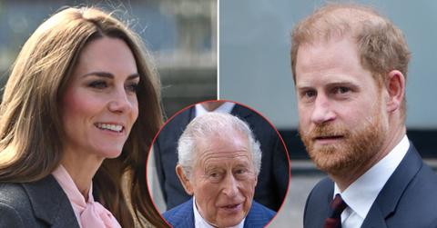 picture of Kate Middleton, king charles and prince harry