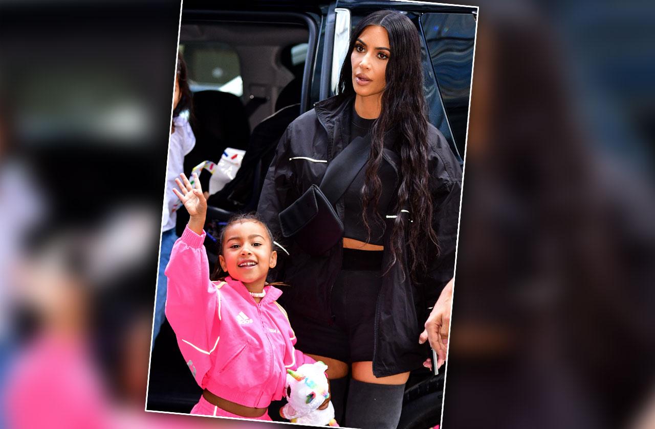 kim Kardashian slammed daughter north wears red lipstick