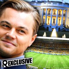 //leonardo dicaprio white house favor world cup soccer sq