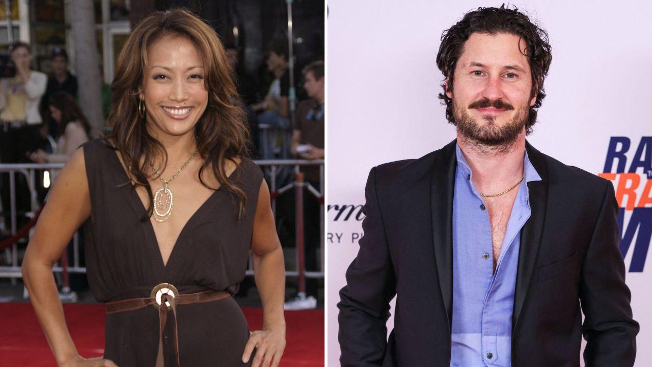 Image Of Carrie Ann Inaba (left) and Val Chmerkovskiy (right)