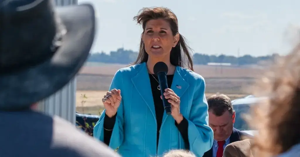 nikki haley polls  points ahead of joe biden in new poll