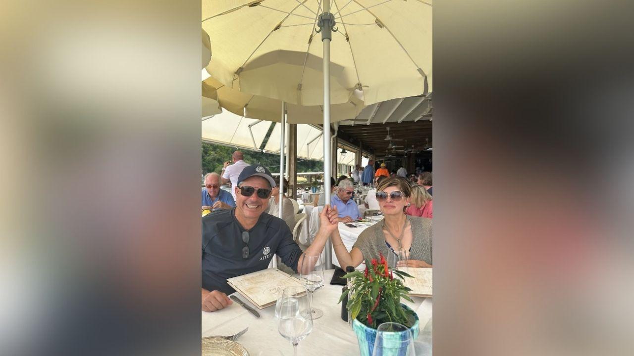Photo of Jonathan Steinberg and Maria Bartiromo