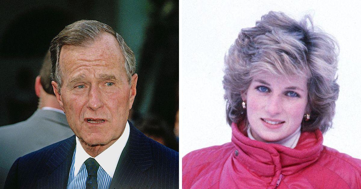 george bush princess diana