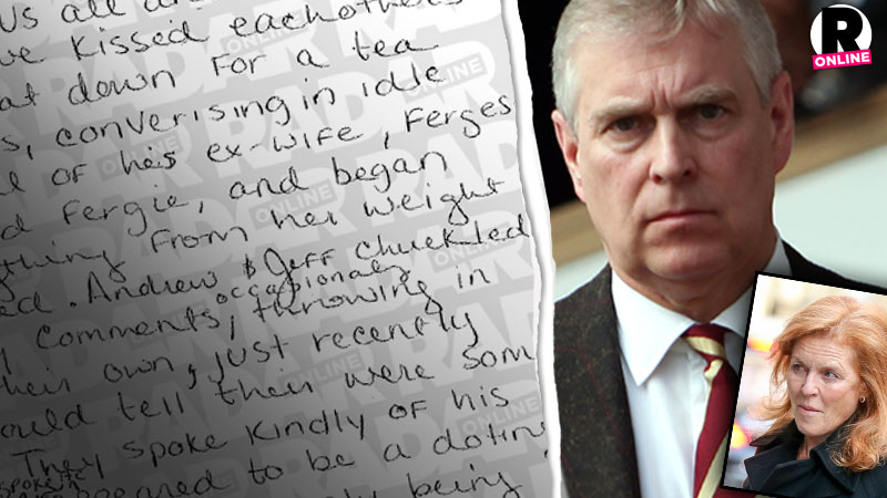 //prince andrew slams sarah ferguson pp