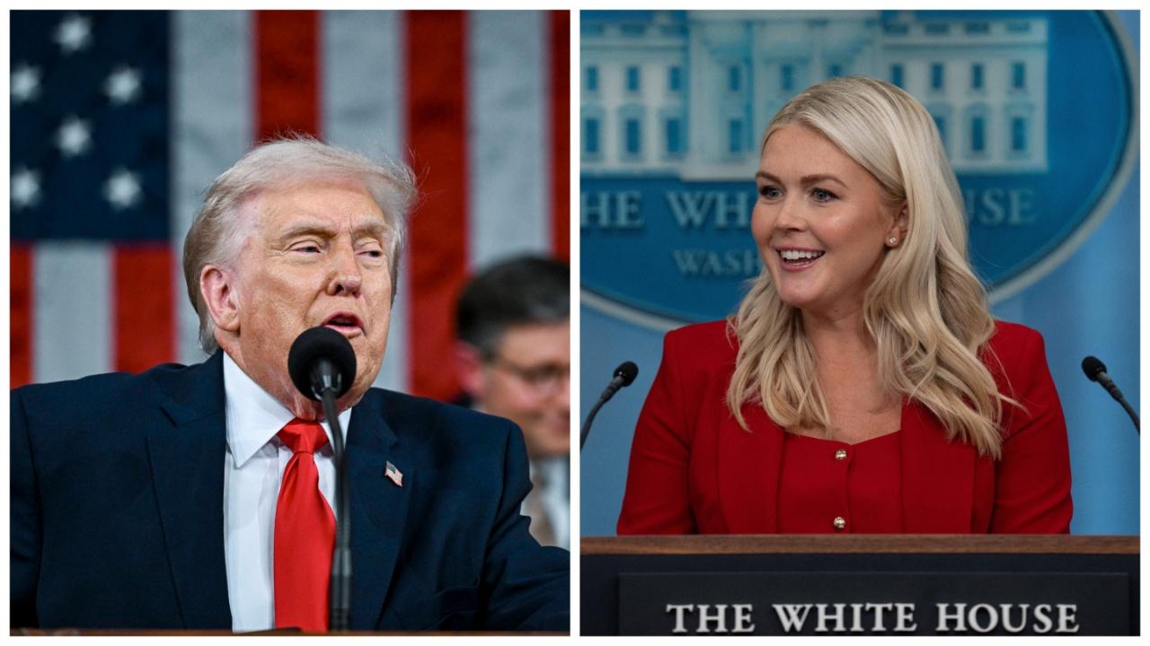 Donald Trump and Karoline Leavitt