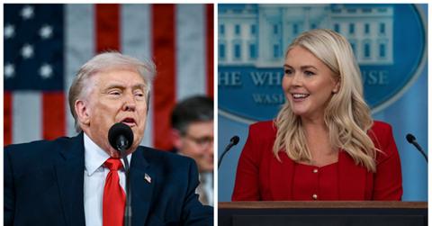 Donald Trump and Karoline Leavitt