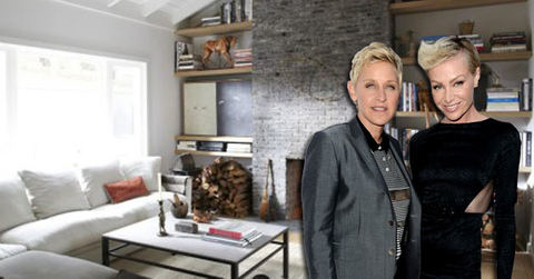 //ellen degeneres house wide getty