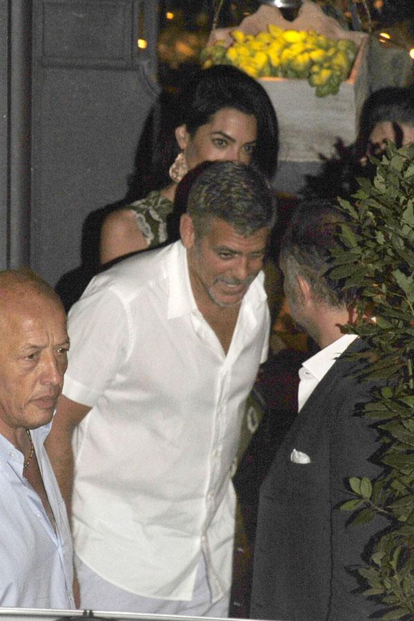 George Clooney Amal Clooney Sister Tala Alamuddin Milan