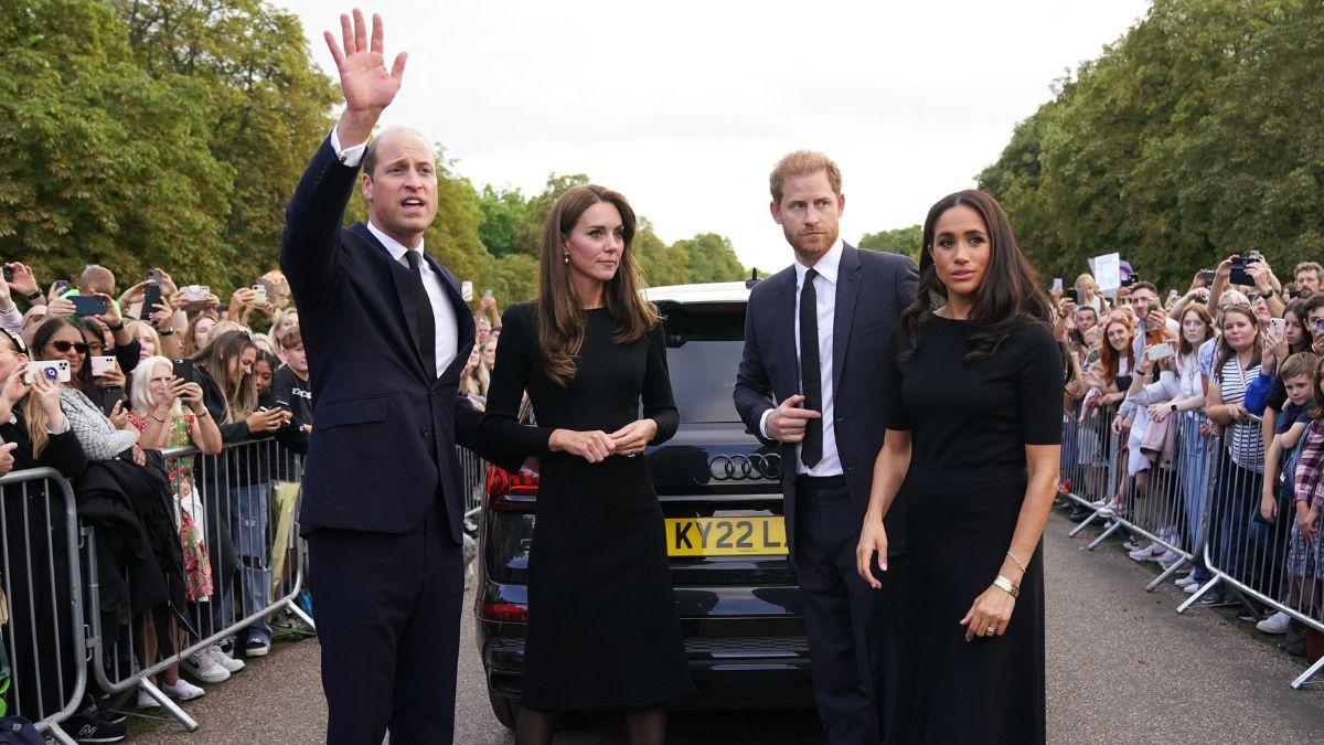 Photo fo Prince William, Kate Middleton, Prince Harry, Meghan Markle