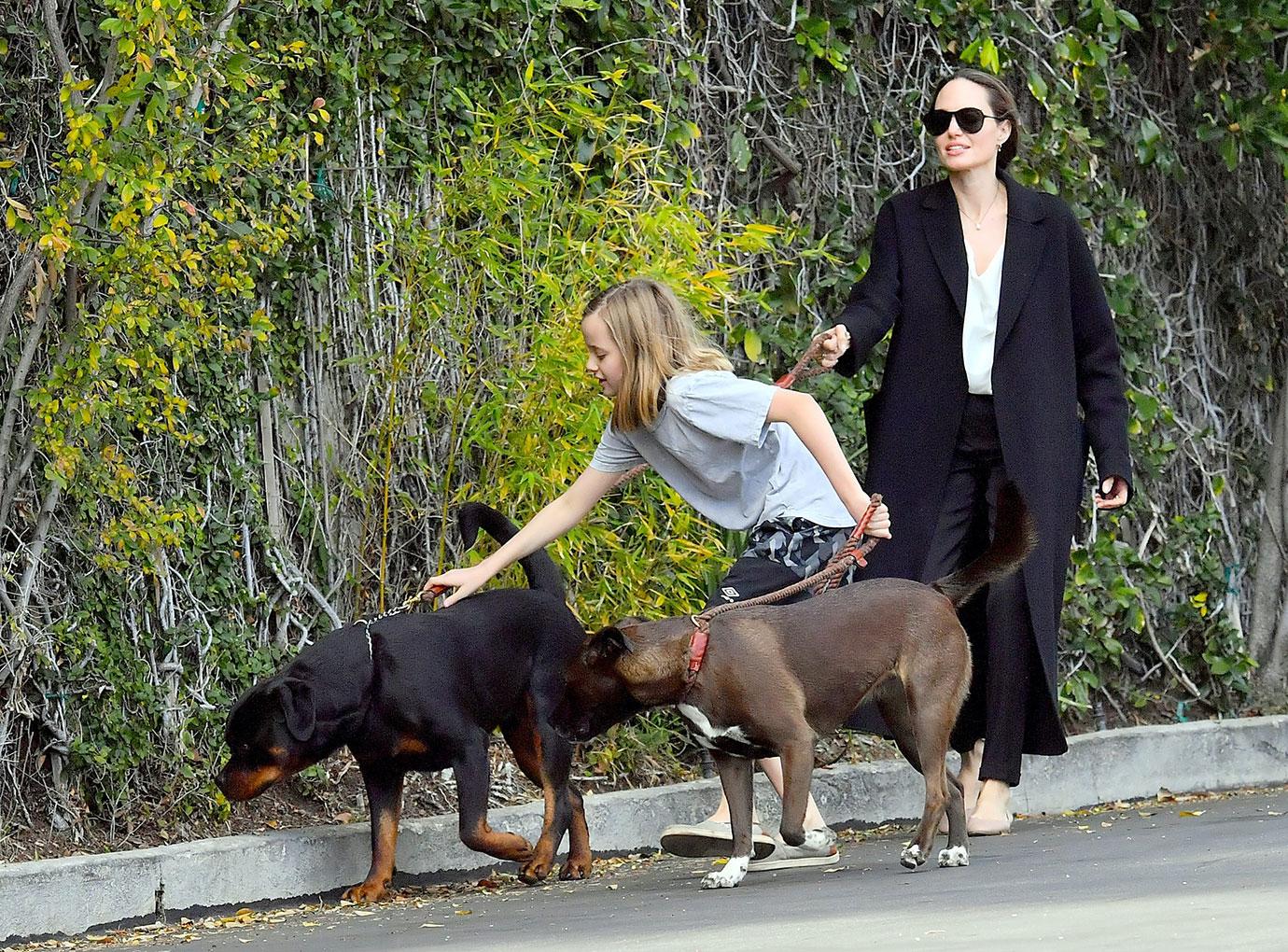 Angelina Jolie & Vivienne In LA After Brad Pitt Golden Globes Snub