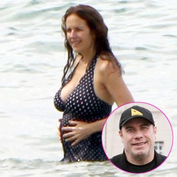 PHOTOS Kelly Preston Hits The Surf In First Post Baby Swimsuit Outing