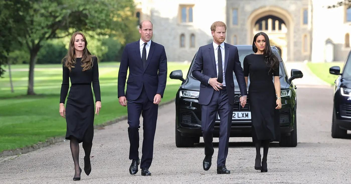 Photo of Meghan Markle, Kate Middleton, Prince Harry, Prince William