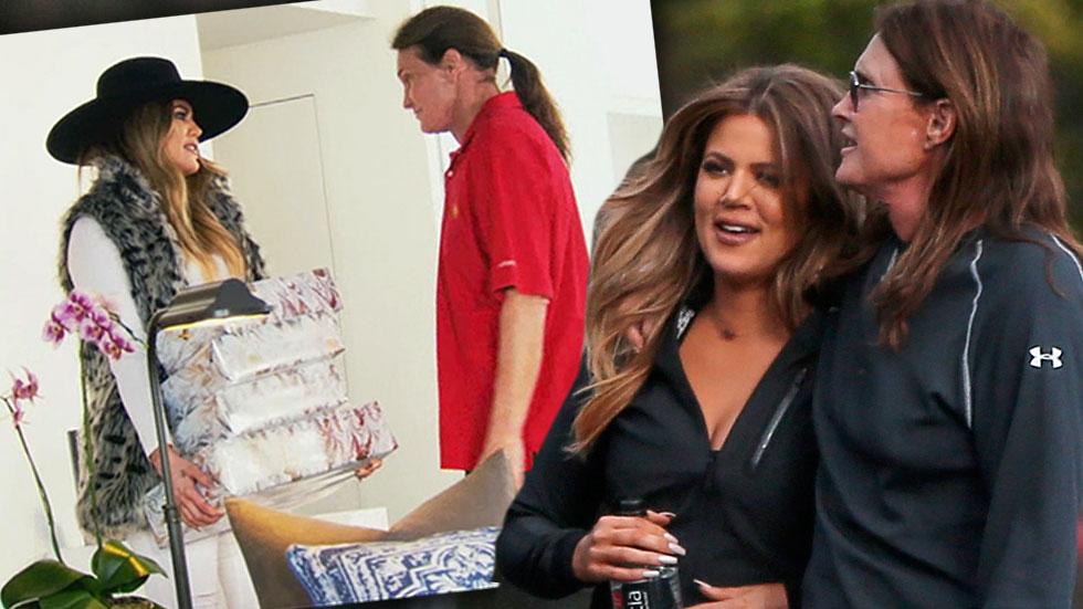 Khloe Kardashian Gives Bruce Jenner Dresses As Gift