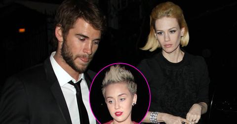 Liam Hemsworth and January Jones