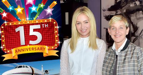 Ellen DeGeneres Hires Plane To Celebrate 15 Years With Portia