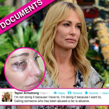 //taylor armstrong abuse medical record