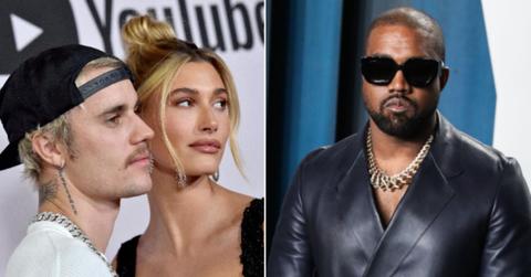 justin hailey bieber cut ties kanye west denies nose job
