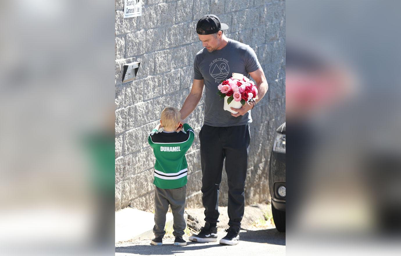 josh duhamel flowers fergie national anthem health crisis