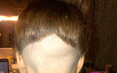 //lady gaga shaved head