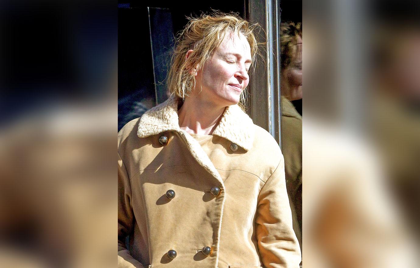 //uma thurman no makeup smoking custody battle