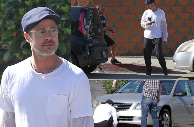 Brad Pitt Gets In Nasty Car Crash -- See The Photos!