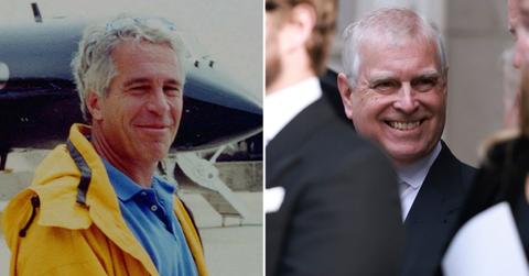 split image of Jeffrey Epstein and Ex-Prince Andrew
