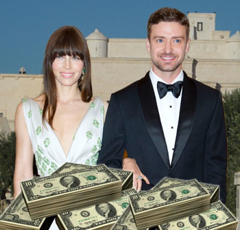 //jessica justin wedding expensive