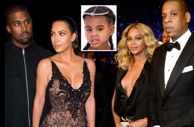 Kanye West Kim Kardashian Jay Z Beyonce Feud Blue Ivy Birthday Pics