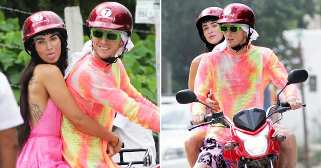 megan fox machine gun kelly motorcycle mexico photos divorce r