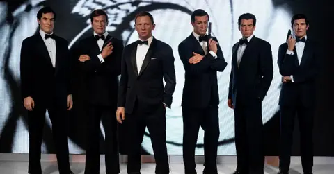 Photos of actors who portrayed James Bond