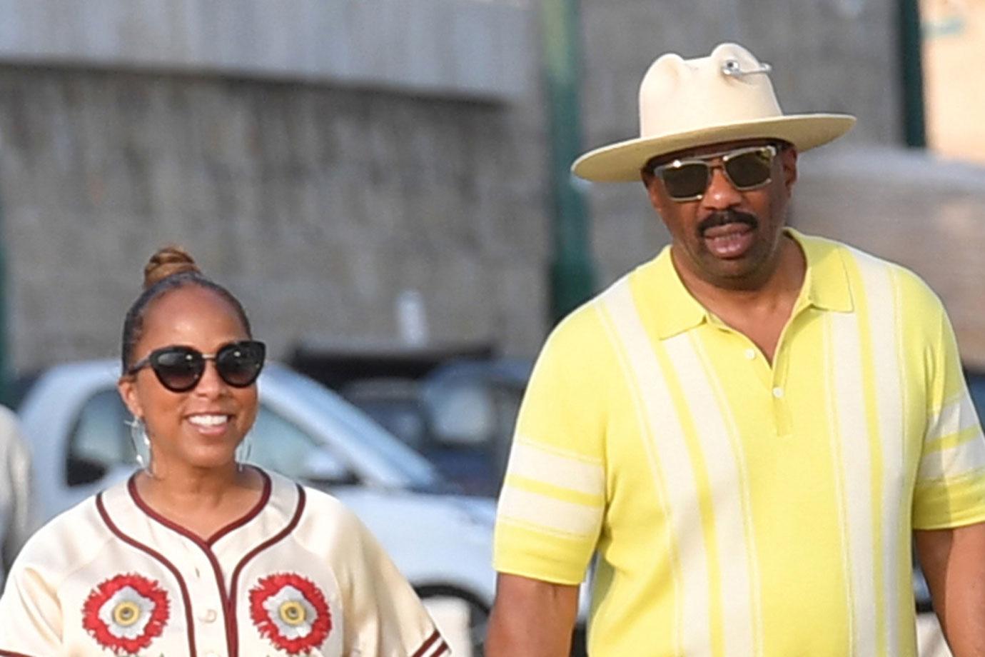 steve harvey escapes scandal flint water crisis pics