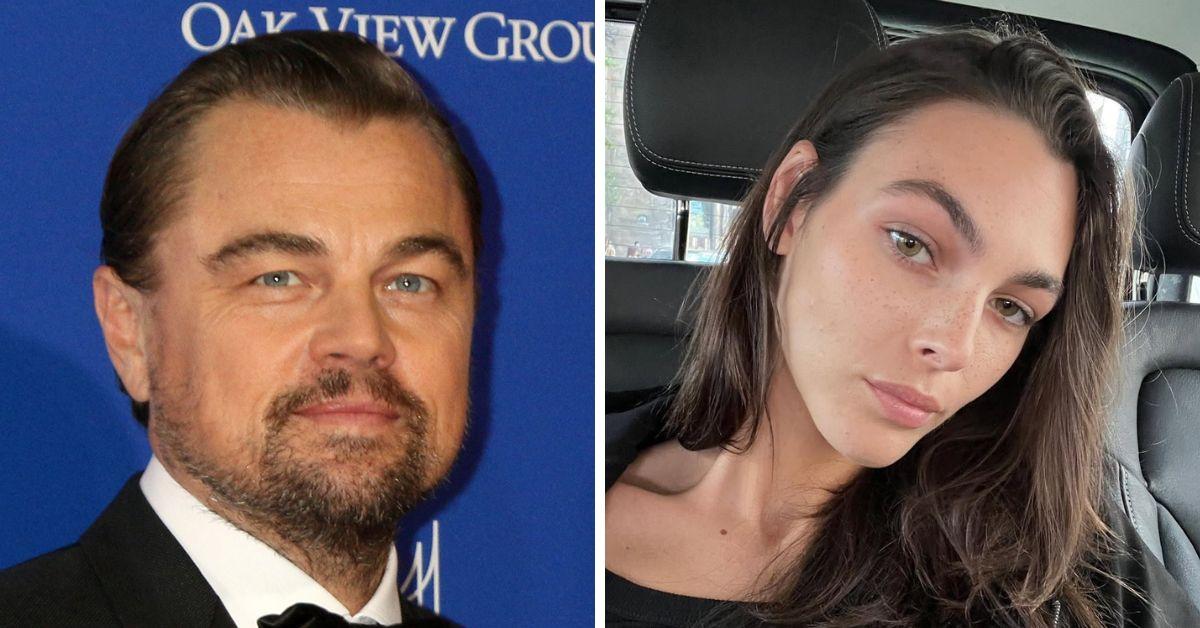 Split photo of Leonardo DiCaprio, Vittoria Ceretti