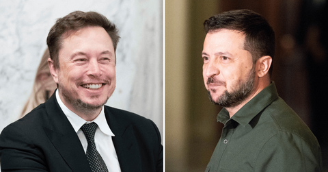 elon musk mocks zelensky