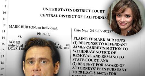 jim carrey sued wrongful death cathriona white estranged husband case removal