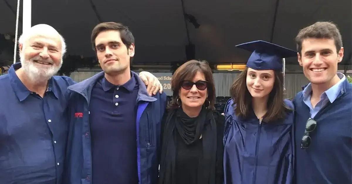 Photo of Michelle, Rob, Romy, Jake and Nick Reiner