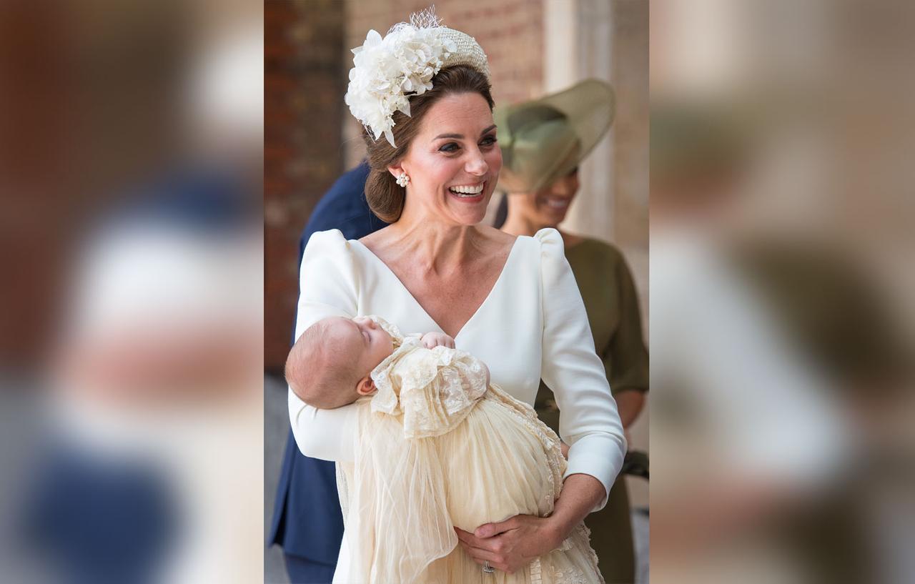 Prince Louis Shows Smile In Christening Photos With Mom Kate